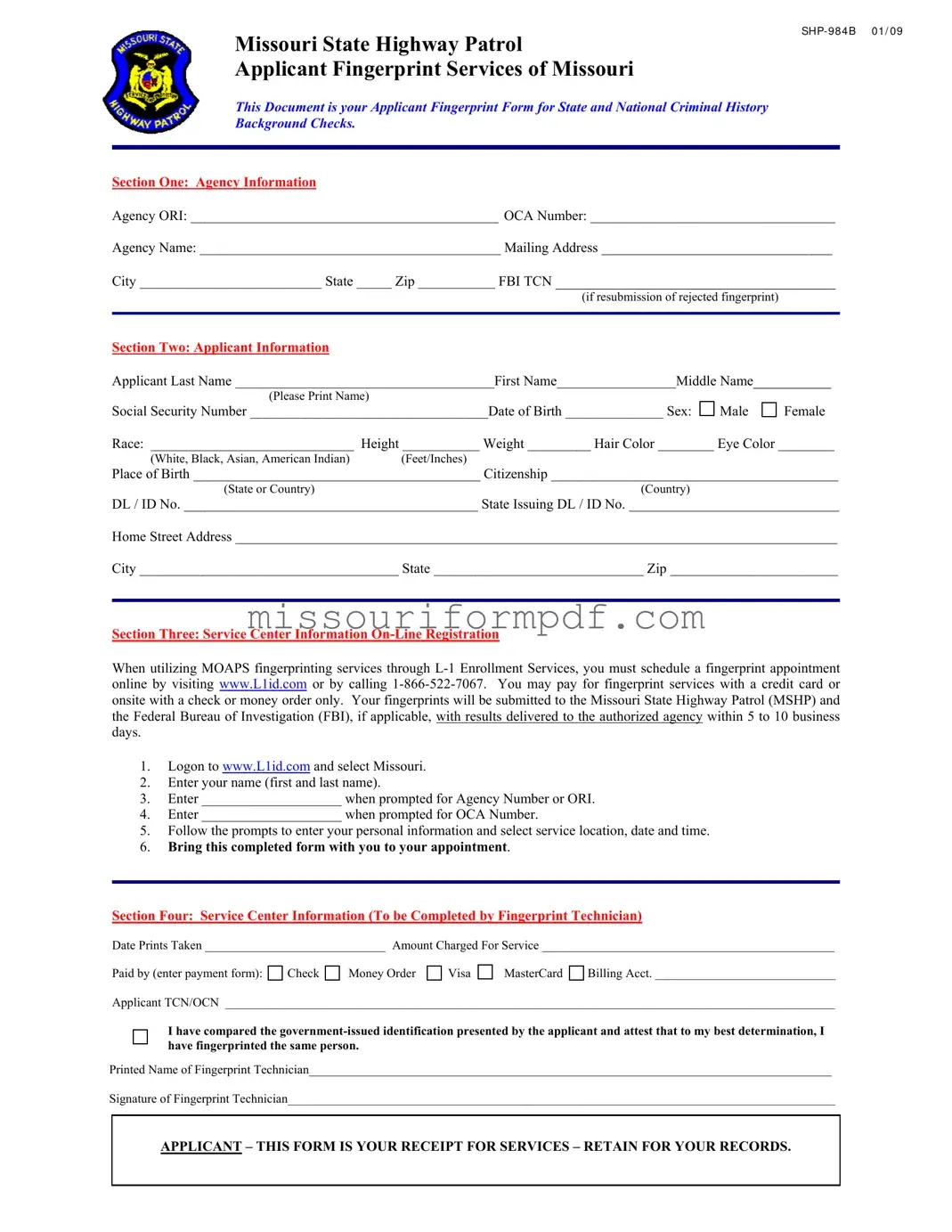 Blank Shp 984B Missouri Template