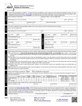 Blank Missouri 4803 Template