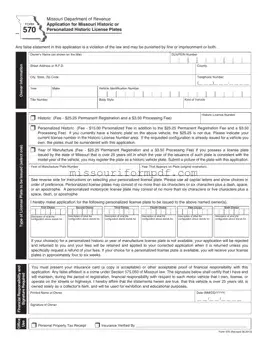 Blank Missouri 570 Template
