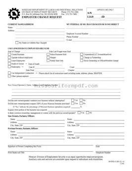 Blank Missouri Modes 9 Template
